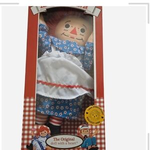 Raggedy Ann Doll with Blue Dress NWT